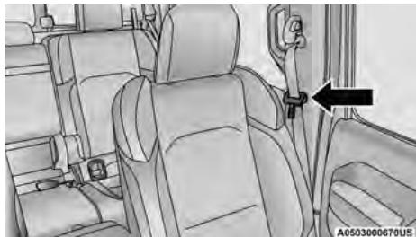 JEEP Gladiator (2019) - Instructions d'utilisation des ceintures à trois points - 1