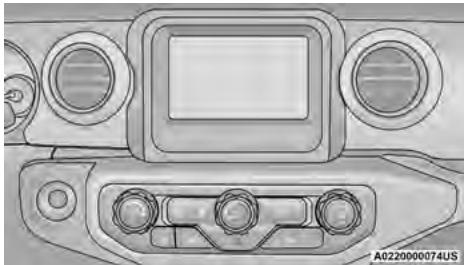 JEEP Gladiator (2019) - DESCRIPTION ET FONCTIONS DES COMMANDES DE CHAUFFAGE-CLIMATISATION MANUELLES - 1
