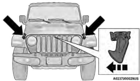JEEP Gladiator (2019) - OUVERTURE DU CAPOT - 1