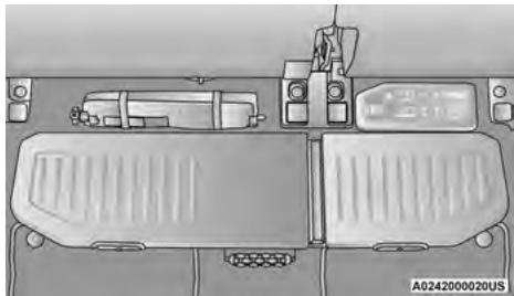 JEEP Gladiator (2019) - Espace de rangement verrouillable - 3