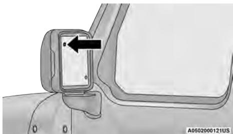 JEEP Gladiator (2019) - Emplacement du radar BSM (côte gauche illustré) - 1