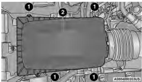 JEEP Gladiator (2019) - Dépose du filtré à air moteur - 1