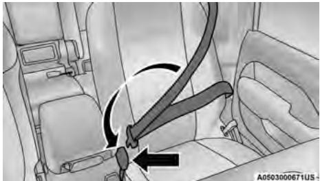 JEEP Gladiator (2019) - Instructions d'utilisation des ceintures à trois points - 2