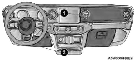 JEEP Gladiator (2019) - Airbags avant - 1