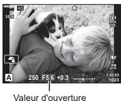 OLYMPUS EM10MarkIV - Choix de l'ouverture (mode Priorité ouverture) - 3