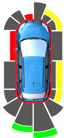 Lincoln MKZ Phase 2 (2018) - Indicateur de distance d'obstacle (Selon l'équipement) - 1