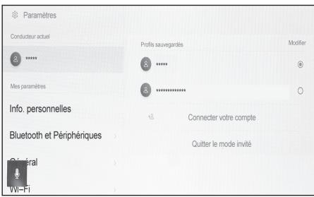 LEXUS RZ (2024) - Modification et enregistrement d'un profil d'utilisateur - 1
