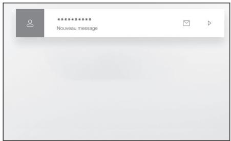 LEXUS RZ (2024) - - Les opérations suivantes peuvent être effectuées à la réception d'un message. - 1