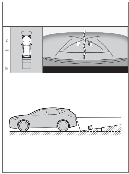 LEXUS RZ (2024) - Lorsque le sol derrière le vehicule monte brusquement - 1