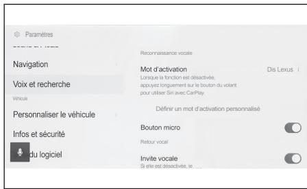 LEXUS RZ (2024) - Changement des paramètres de commande vocale - 1