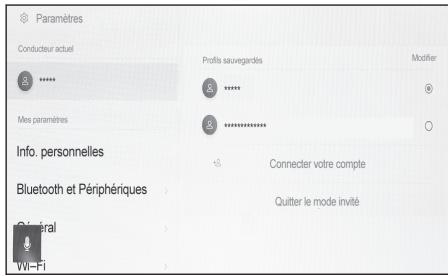 LEXUS RZ (2024) - Modification du profil utilisateur - 1