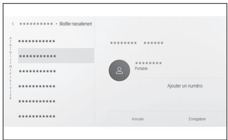LEXUS RZ (2024) - Modification des données dans les contacts - 1