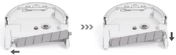 ZACO W450 - Insertion du rouleau de microfibres - 1