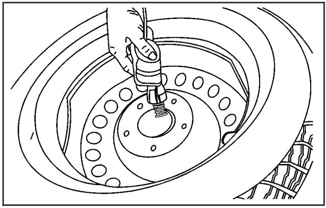 GMC Acadia (2007) - Dépose de la roue de secours - 2