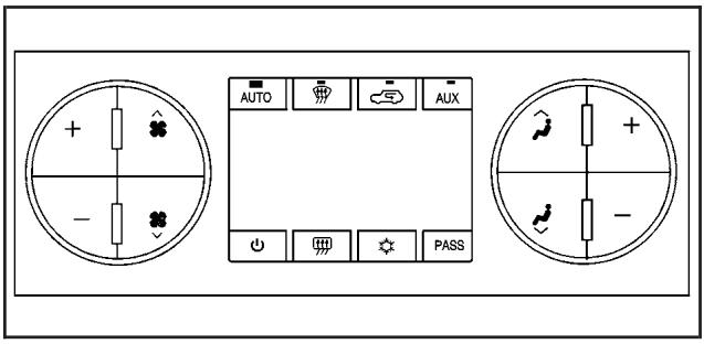 GMC Acadia (2007) - Commande de climatisation automatique à deux zones - 1