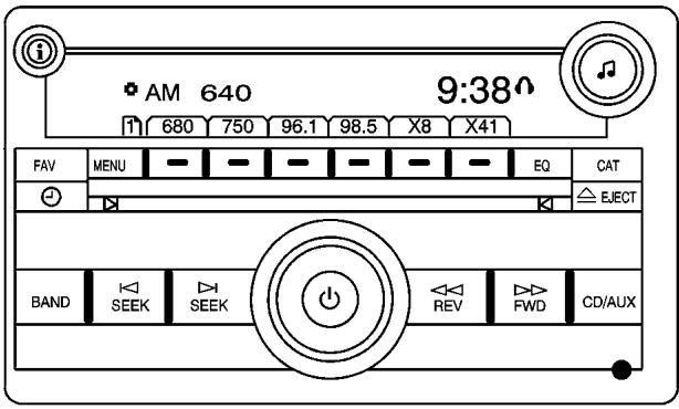 GMC Acadia (2007) - Radio avec lecteur de disques compacts - 1