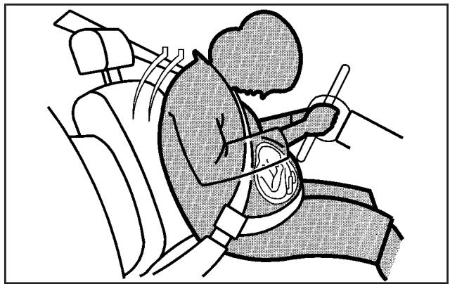 GMC Acadia (2007) - Utilisation de la ceinture de sécurité pendant la grossesse - 1