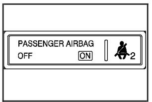GMC Acadia (2007) - Témoin de l'état du sac gonflable du passager - 1