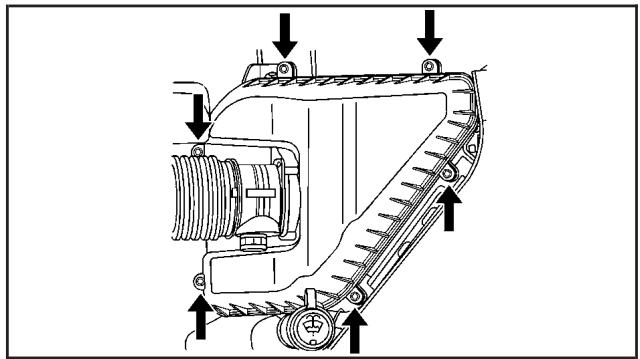 GMC Acadia (2007) - Quand inspecter le filtre à air du moteur - 1