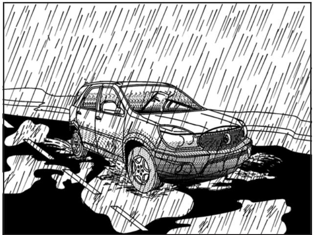 GMC Acadia (2007) - Conduite sous la pluie et sur routes mouillées - 1