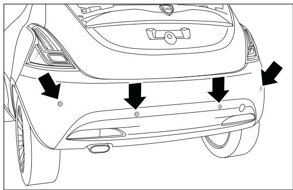 LANCIA Ypsilon 2 (2011-2015) - Version avec 10 capteurs - 2