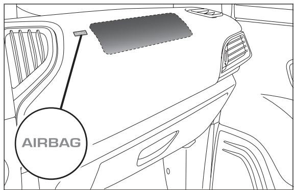 LANCIA Ypsilon 2 (2011-2015) - Airbag frontal côte passager - 1