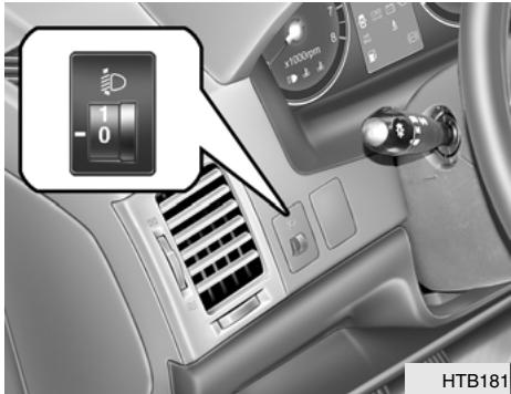 HYUNDAI Getz Phase 2 (2005-2009) - SYSTEME DE REGLAGE DE LA HAUTEUR DES PHARES (Si installé) - 1