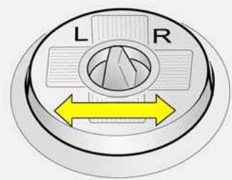 HYUNDAI Getz Phase 2 (2005-2009) - Pour régler un des rétroviseurs: - 1