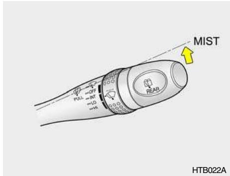 HYUNDAI Getz Phase 2 (2005-2009) - Fonctionnement de l'essuie-glace pour brouillard - 1