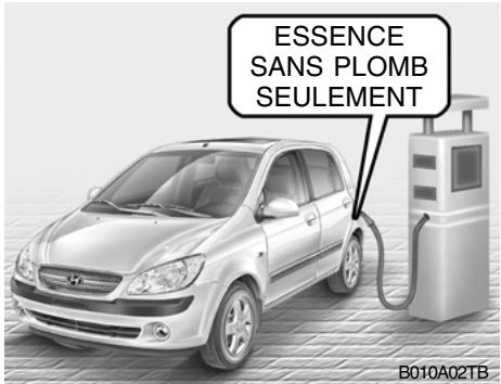 HYUNDAI Getz Phase 2 (2005-2009) - CARBURANTS RECOMMANDES Utilizez de l'Essence Sans Plomb - 1