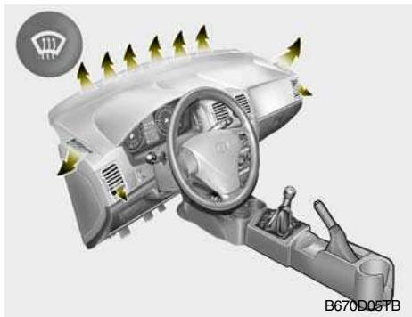 HYUNDAI Getz Phase 2 (2005-2009) - COMMANDE DU FLUX D'AIR - 10