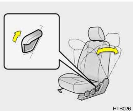 HYUNDAI Getz Phase 2 (2005-2009) - Réglage de l'inclinaison du dossier - 1