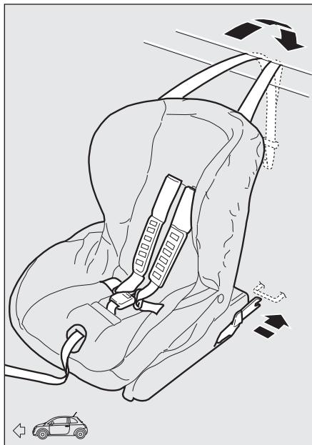 Abarth 500 3 Phase 1 (2007-2015) - PREEQUIPEMENT POUR LE MONTAGE DU SIEGE ENFANT ISOFIX - 1