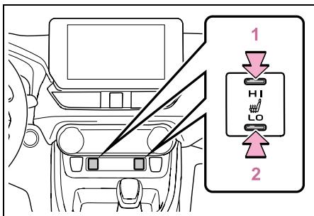 SUZUKI Across (2024) - Utilisation des chauffages de siège - 1