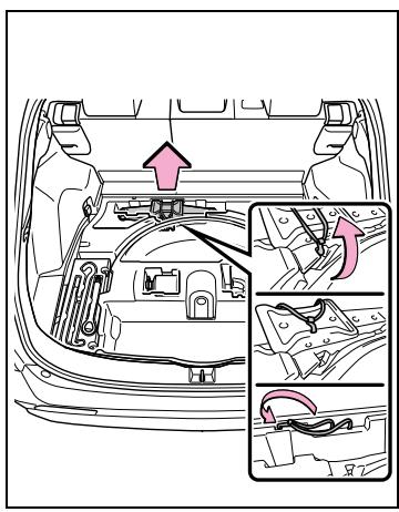 SUZUKI Across (2024) - ■ Extraction du cric (si le vehicule en est équipé) - 1