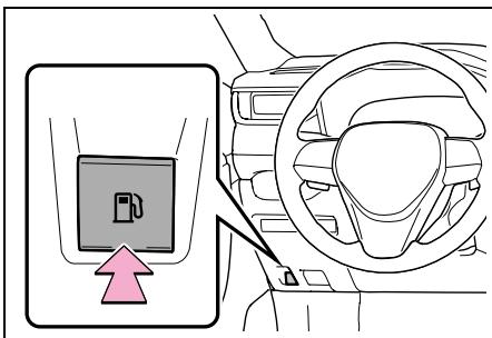 SUZUKI Across (2024) - Ouverture du bouchon de réservoir à carburant - 1
