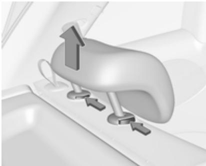 OPEL Adam (2014-2019) - Retrait de l'appui-tete arrête - 1