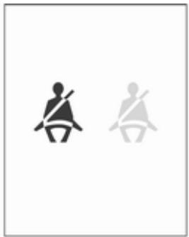OPEL Adam (2014-2019) - Statut de ceinture de sécurité des sièges arrêté - 1