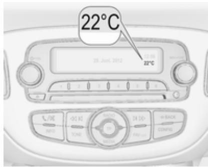 OPEL Adam (2014-2019) - Température extérieure - 1