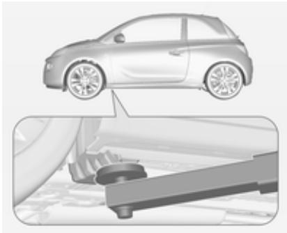 OPEL Adam (2014-2019) - Point de levage sur un pont élevateur - 2