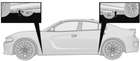 DODGE Charger (2021) - Étiquette d'avertissement du cric - 1