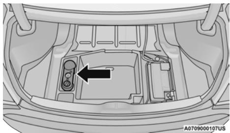 DODGE Charger (2021) - EMPLACEMENT DE LA TROUSSE D'ENTRETIEN DES PNEUS - 1