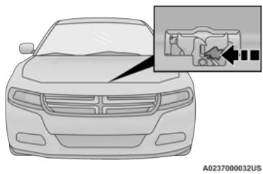 DODGE Charger (2021) - OUVERTURE DU CAPOT - 2