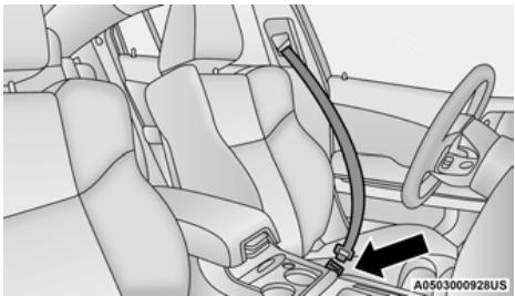 DODGE Charger (2021) - Mode d'emploi de la ceinture à trois points d'ancrage - 2