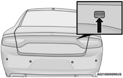 DODGE Charger (2021) - Bouton de déverrouillage passif - 1