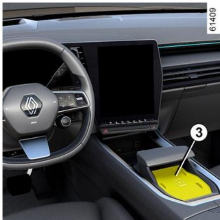 RENAULT Rafale (2024) - Rangement de console centrale/zone de charge d'induction 3 - 1