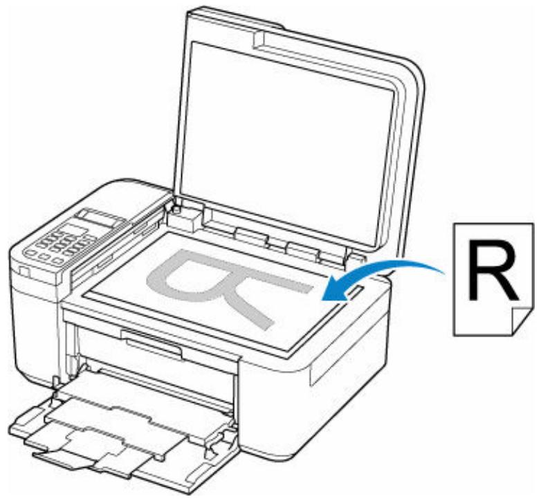 CANON TR4756I - Chargement de documents, de photos ou de livres sur la vitre d'exposition - 1