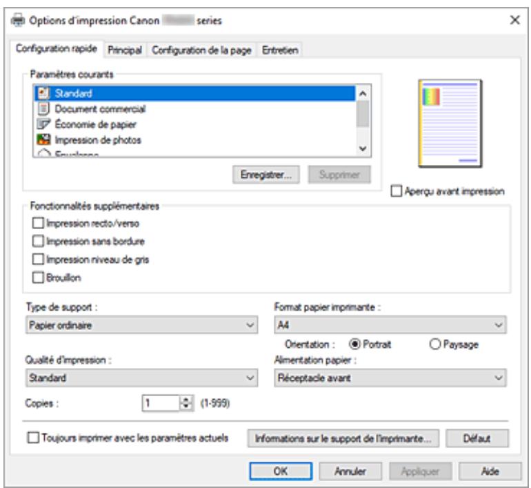 CANON TR4700series - Description du pilote d'imprimante - 1