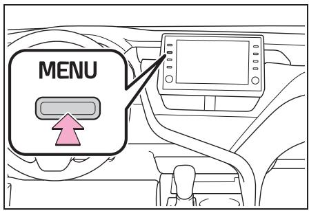 TOYOTA Camry (2021) - Appuyez sur le bouton "MENU". - 1