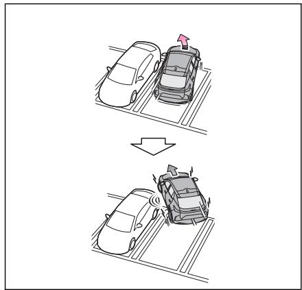 LEXUS RZ (2023) - Exemples d'activation de la fonction (objets statiques à l'avant et arrière du véhicule) - 4